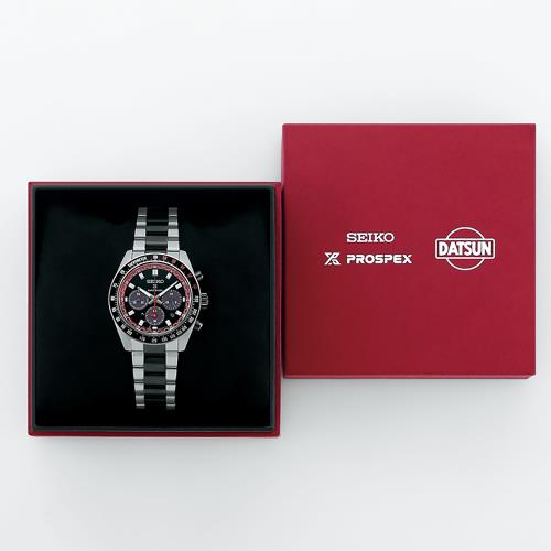 日盤鑑定法入門 角山素天 SEIKO 精工PROSPEX DATSUN 240Z聯名款太陽能計時錶/41.4mm (V192-0AR0D