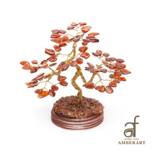 AF AMBER ART波蘭原礦琥珀招財樹終極回饋組-ESV