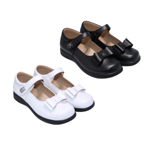 巴布豆兩色素色皮鞋