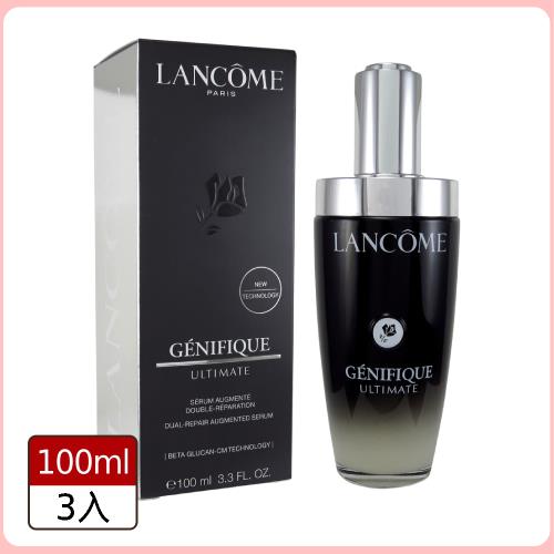 【LANCOME 蘭蔻】超極限肌因賦活露100ml (全新小黑瓶PRO)*3入組