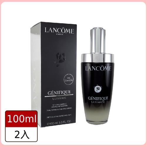 【LANCOME 蘭蔻】超極限肌因賦活露100ml (全新小黑瓶PRO)*2入組