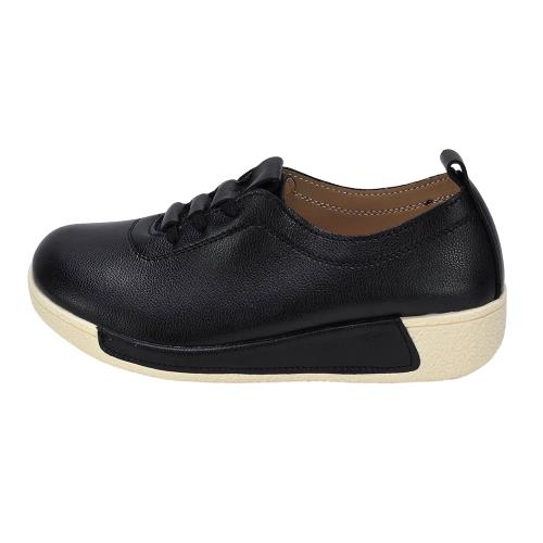 S.MARINE 西西里風情牛皮增高彈力鞋-ESV