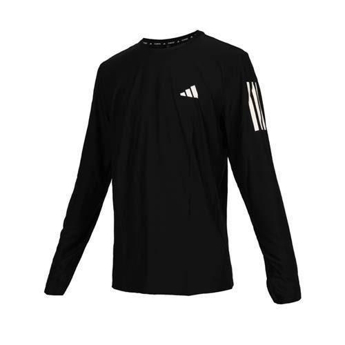 ADIDAS 男吸濕排汗長袖T恤-休閒 上衣 吸濕排汗 慢跑 愛迪達