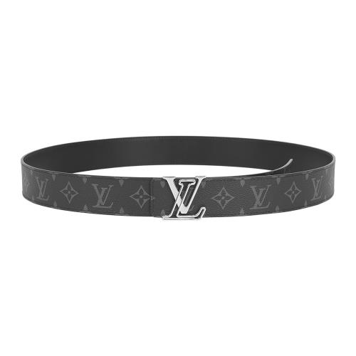 展示商品__LV Line 塗層帆布及皮革雙面可用皮帶 110cm(黑色)