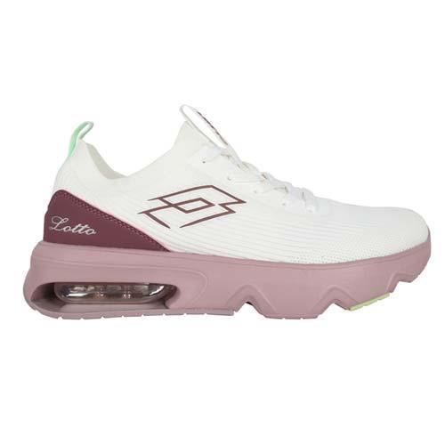 LOTTO 女編織氣墊跑鞋-休閒 走路鞋 反光 運動