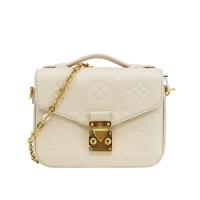 Louis Vuitton Micro Metis 壓紋牛皮迷你郵差包(M81390-白)