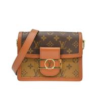 Louis Vuitton 展示品 Mini Dauphine 帆布肩背斜背二用包(M45959-咖)
