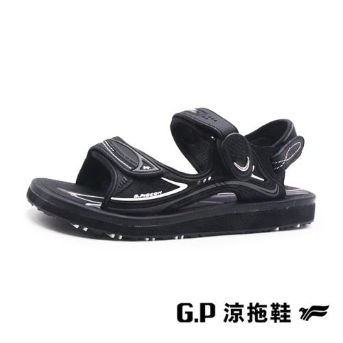 G.P(女)高彈力舒適可拆帶兩用涼拖鞋 女鞋-黑色