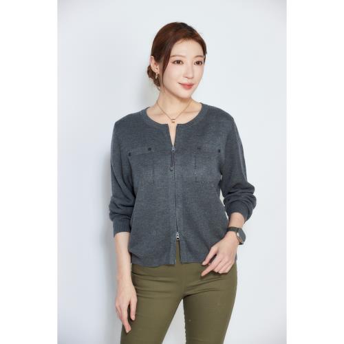 QWI輕奢羊毛針織外套-獨