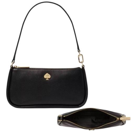 【KATE SPADE】新款  金標 迷你麻將包 肩背/斜背包 -氣質黑