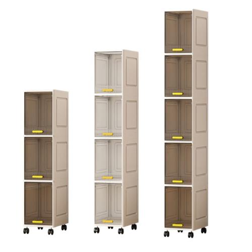 【LEZUN 樂尊】衛生間夾縫收納櫃置物架三層