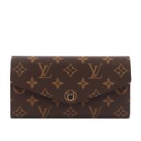 LV Monogram SARAH翻蓋發財長夾(粉色) M62235