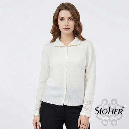 SiOHER.D韓國高訂100%羊毛蕾絲上衣
