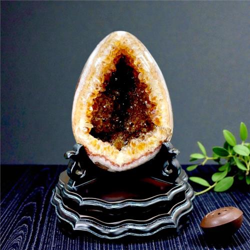 SUMMER 寶石】5A帝王級黃水晶恐龍蛋1-2kg (隨機出貨)|水晶洞|ETMall
