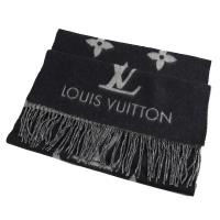 LV LOUIS VUITTON路易威登 M71040 Reykjavi MONOGRAM 暗花圖案圍巾