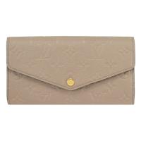 Louis Vuitton LV M82256 Sarah 牛皮壓紋信封式發財長夾.斑鳩灰