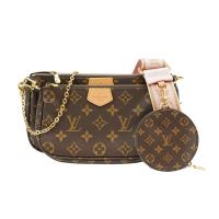 Louis Vuitton Multi Pochette 帆布五合一斜背麻將包(M44840-粉)