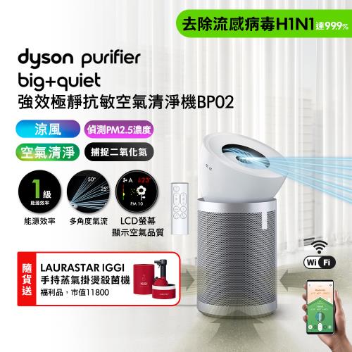 Dyson 戴森 Purifier Big+Quiet 強效極靜抗敏空氣清淨機 BP02 贈掛燙機+果汁機