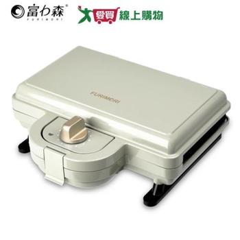  FURIMORI富力森 FU-S502 灰色鬆餅機兼三明治機，適閤家用烘烤，功率800~900W，電壓110V/60Hz，尺寸W255×H97×D246mm，重量2kg（配合烤盤使用時）。中國製造，BSMI許可字號R35752，提供1年保固。輕鬆製作鬆餅與三明治，操作簡單，適閤家庭廚房，提升烘焙樂趣。 