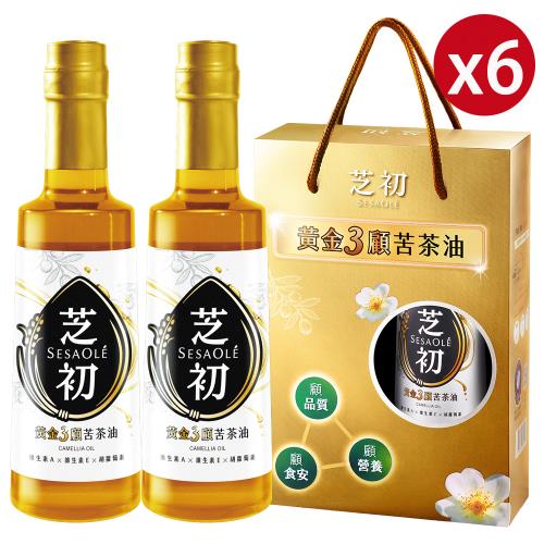 芝初黃金3顧苦茶油禮盒(苦茶油310ml*2)x6組