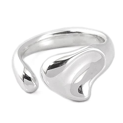 限時急降價~~九五成新展示品！TIFFANY 925純銀-實心OPEN HEART造型戒指