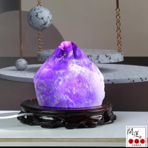 開運方程式-金字塔幻影紫水晶柱700-860g(老料骨幹水晶體紫晶柱)|水晶鎮