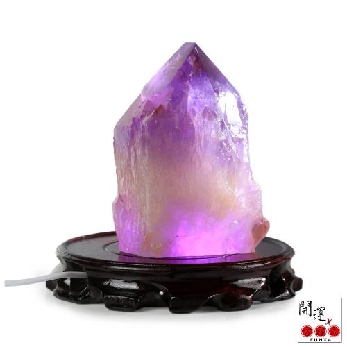 開運方程式-金字塔幻影紫水晶柱700-860g(老料骨幹水晶體紫晶柱)|水晶鎮