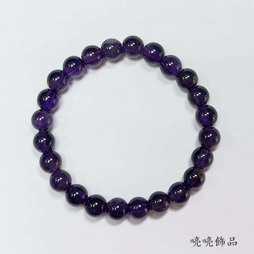 喨喨飾品】智慧寶石2A 6mm紫水晶(小朋友配戴尺寸)手鍊A894|紫水晶
