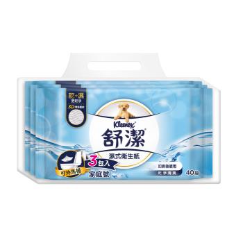 【舒潔】舒潔濕式衛生紙40抽x3包x12串/箱