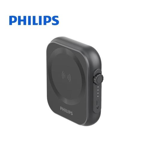 【飛利浦PHILIPS】黑金剛 磁吸三合一｜磁吸行動電源 DLP2556Q