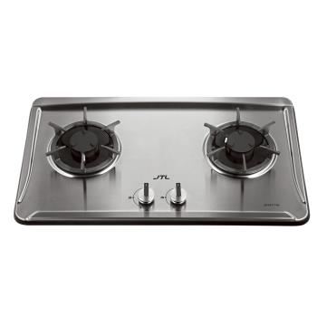 (全省安裝)喜特麗二口晶焱不鏽鋼檯面爐瓦斯爐桶裝瓦斯JT-GC277SS-LPG