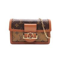 Louis Vuitton 展示品 Dauphine Woc 帆布鍊帶斜背包(M68746-咖)