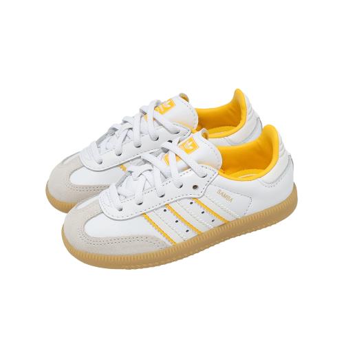adidas 休閒鞋 Samba OG EL I 小童 學步鞋 白 黃 童鞋 愛迪達 IH5642