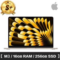 Apple S+ 級福利品MacBook Air 15.3吋 M3 8核心CPU 10核心GPU(16G RAM/256G SSD)