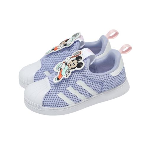 adidas 愛迪達 休閒鞋 Superstar 360 I 小童 學步鞋 紫白 迪士尼 米奇 米妮 聯名款 IE0682