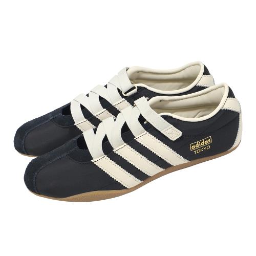 adidas 愛迪達 休閒鞋 Tokyo MJ W 女鞋 瑪莉珍鞋 黑 薄底 膠底 復古 JR4790