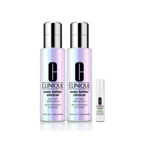 CLINIQUE倩碧 超激光勻淨白淡斑精華PRO新升級100ml*2入組贈10ml(航空版)