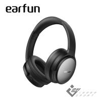 EarFun Tune Pro 是一款耳罩式藍芽耳機，具備有麥克風功能，支援通用線控與 TYPE-C 輸入端子，黑色設計，適用於多種作業系統，產地中國，提供一年保固與 NCC 認證。