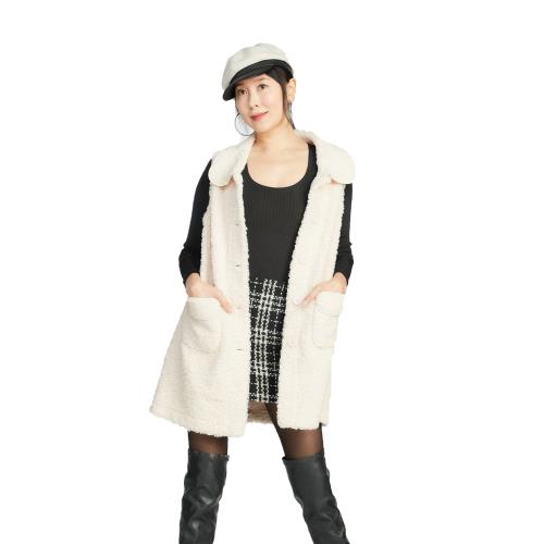 蘭陵羊圈絨長版背心-新春專案