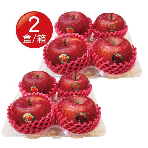 【盛花園蔬果】日本青森蜜富士蘋果4粒禮盒x2盒