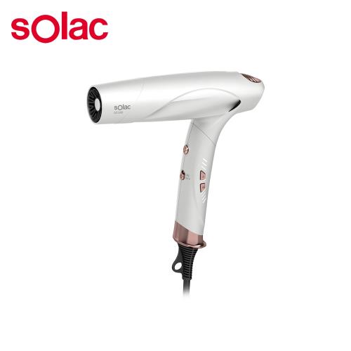 【SOLAC】SD-1300 智能中和離子專業吹風機 珍珠白