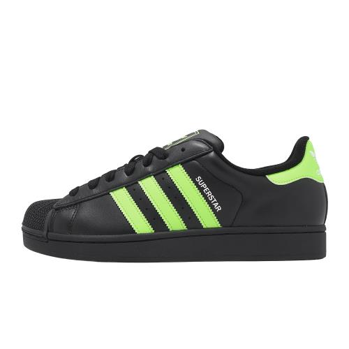 adidas 愛迪達休閒鞋Superstar II 男鞋黑綠貝殼頭JQ3175|休閒運動鞋 