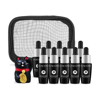 LANCOME 蘭蔻 超極限肌因賦活露好運組[賦活露(7ml)X10+招財貓擺飾]附旅行化妝包-國際航空版