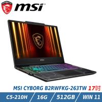 MSI CYBORG 17 B2RWFKG-263TW (Core5-210H/16GB/RTX5060/512GB SSD/W11)