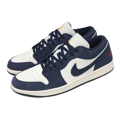 Nike 休閒鞋 Air Jordan 1 Low SE 男鞋 藍 米白 喬丹 AJ1 IO7448-400
