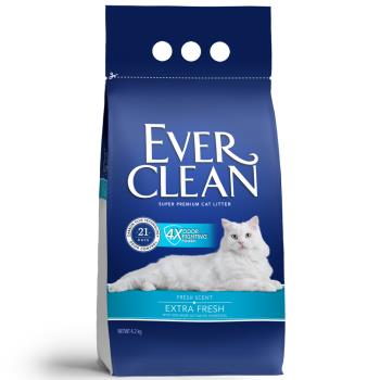 【EVER CLEAN 藍鑽貓砂】4倍淨味貓砂(微香) 4.2kg