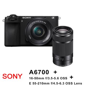 SONY ILCE-6700 A6700 +16-50mm+55-210mm F4.5-6.3雙鏡組 (平行輸入)