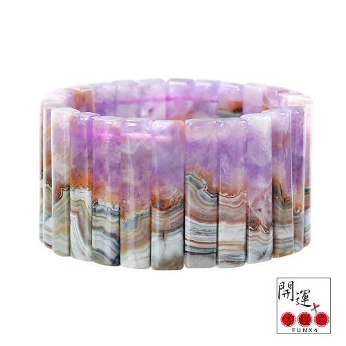 開運方程式-瑪瑙手排極光23紫水晶30mm以上絕版大面料(極光與瑪瑙完美
