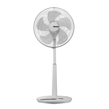 CHIMEI奇美微遙控DC DF-16H501直流扇，具備七段風速調整功能，可設定1-7小時自動關機，並附有遙控器與腳踏大免彎腰設計，使用方便。產品尺寸為長450x寬405x高835-1030mm，耗電功率僅27W，重量輕巧4kg，適用電壓為110V 60Hz，風速三段，葉數五片式，符合BSMI許可字號R63830。