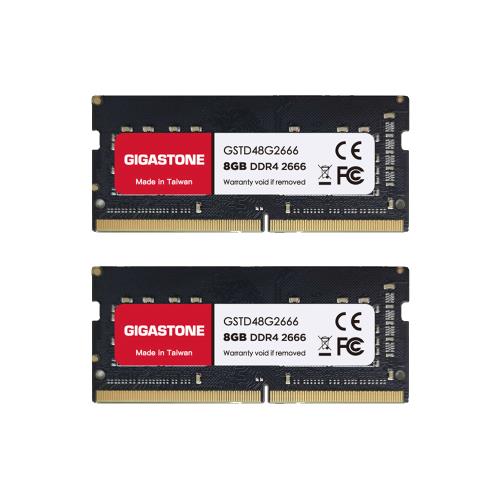 Gigastone DDR4 2666MHz 16GB 筆記型記憶體8GBx2(NB專用/8GBx2